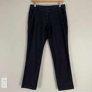 Peter Elliot Womens Soft Stretchy Denim Ankle Pants Made in Italy Sz 42